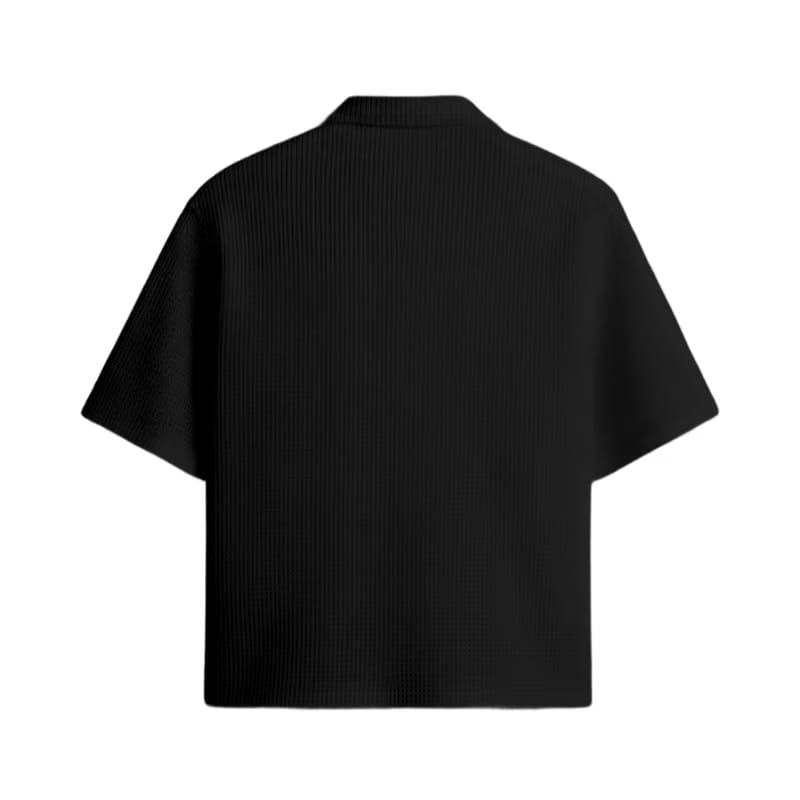 Waffle Shirt Black