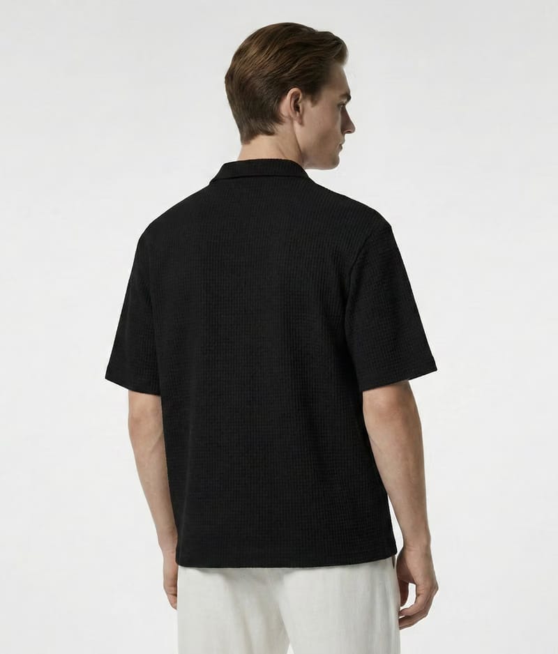 Waffle Shirt Black