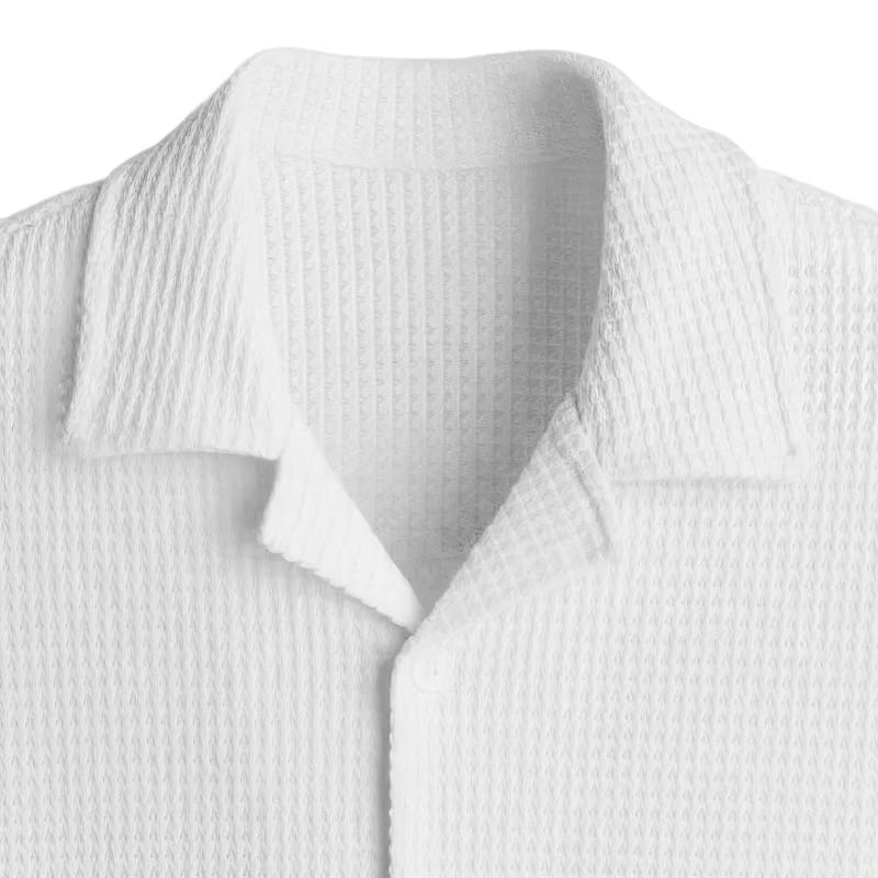 Waffle Shirt White