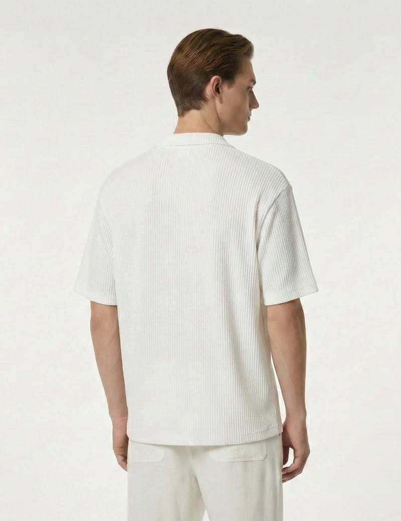 Waffle Shirt White