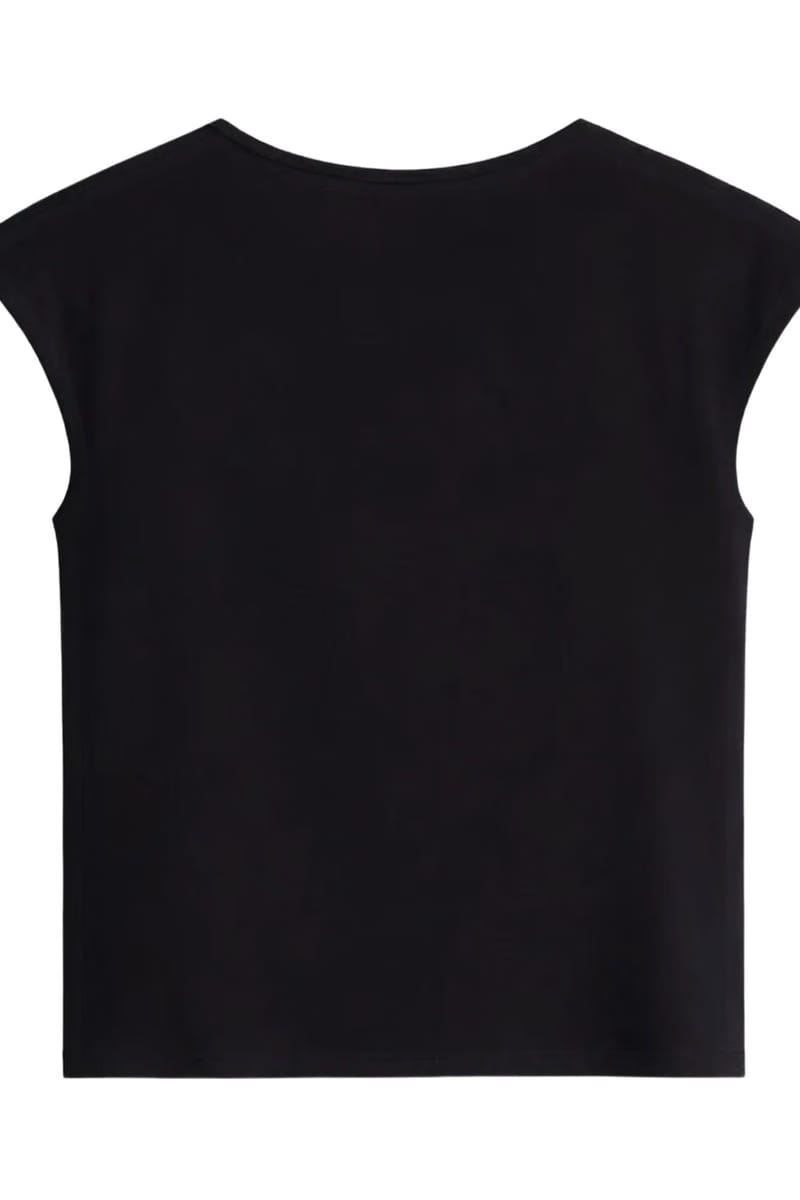 Off Supply Essence Black Crop Top