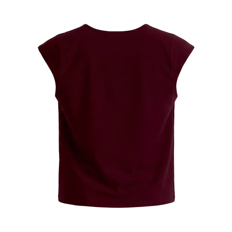Off Supply Essence Cherry Red Crop Top