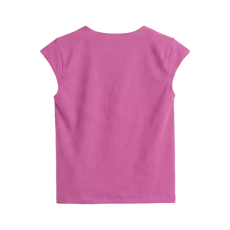 Off Supply Essence Pink Crop Top