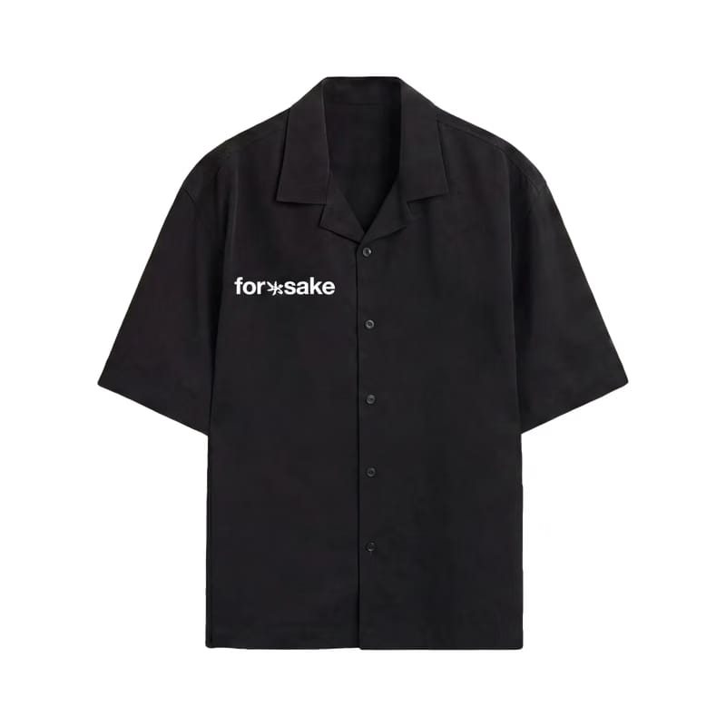 Forfksake Limited Edition Fake Bowling Shirt Black