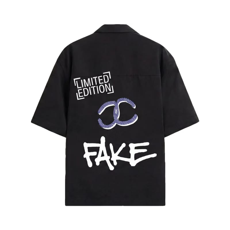 Forfksake Limited Edition Fake Bowling Shirt Black