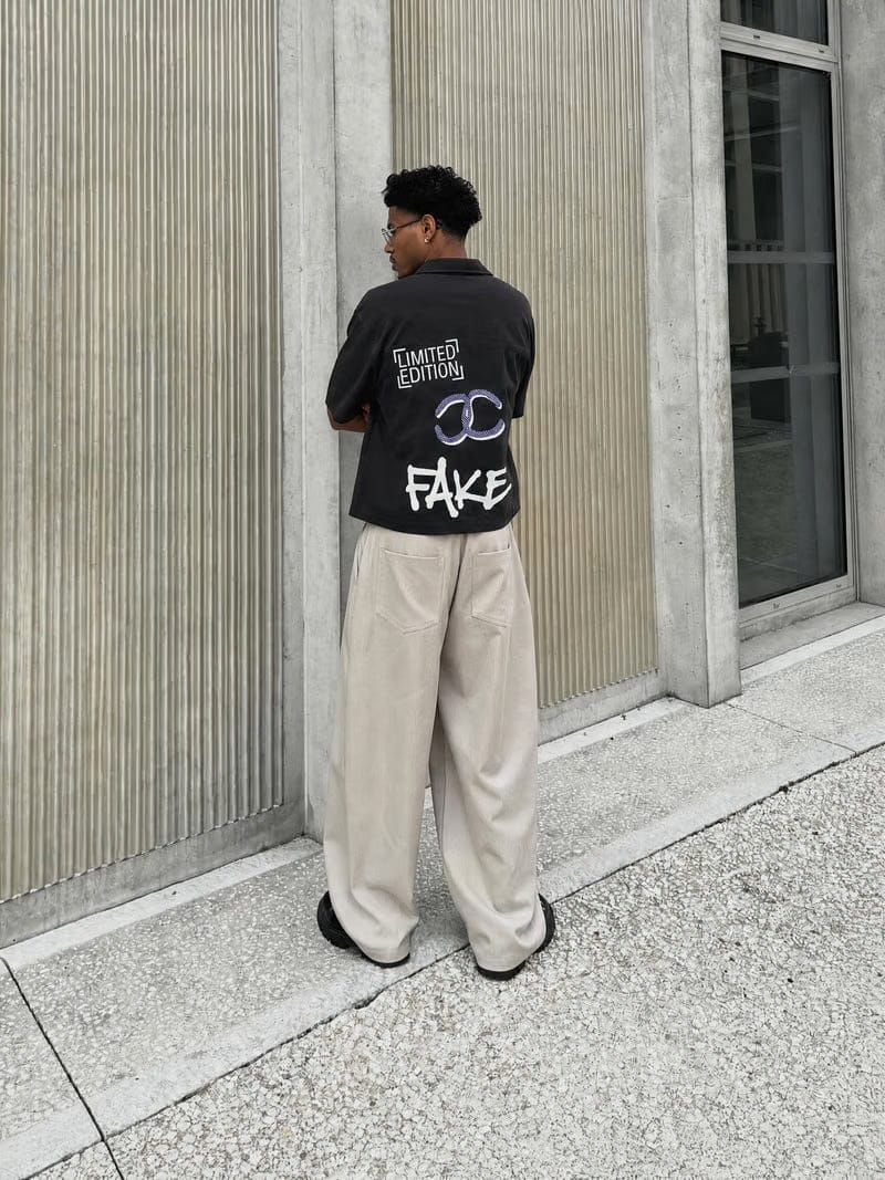 Forfksake Limited Edition Fake Bowling Shirt Black
