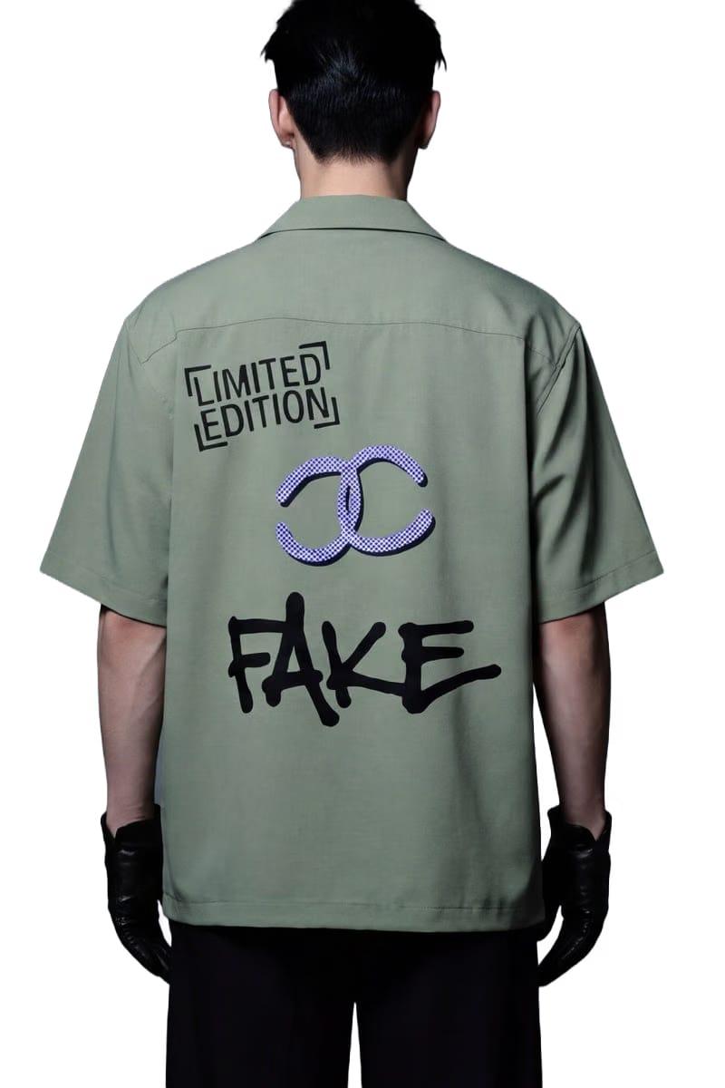 Forfksake Limited Edition Fake Bowling Shirt (Sage Green)
