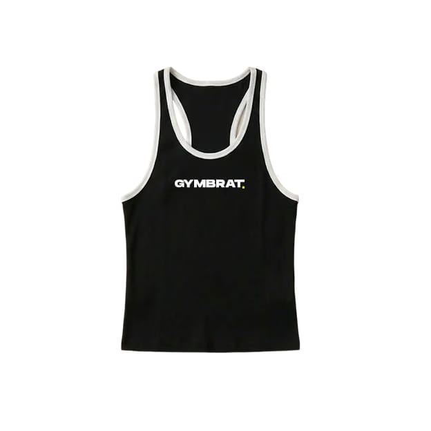 Gymbrat Contrast Men Black Tank