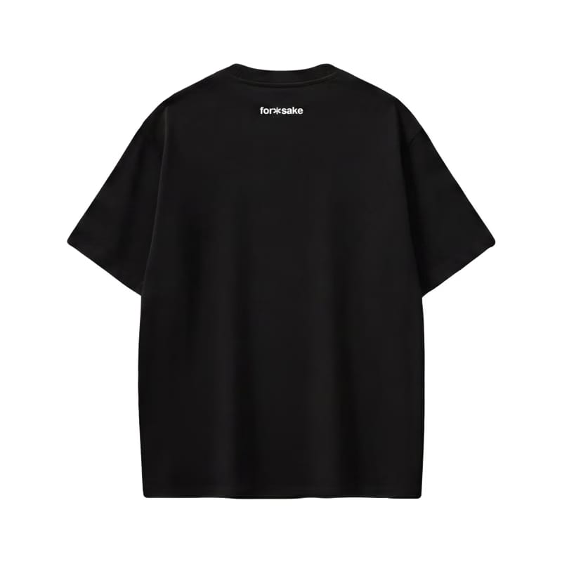 Forfksake Around Girl's Black T-Shirt