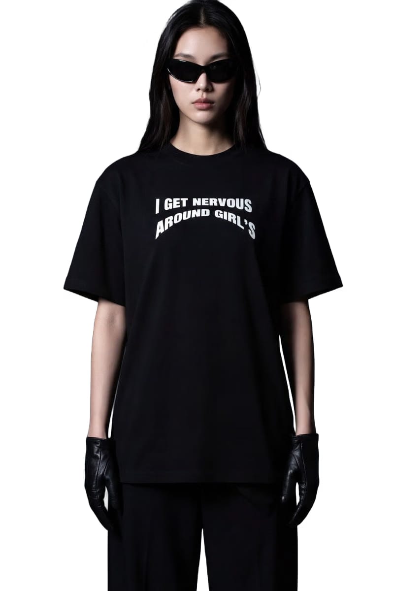 Forfksake Around Girl's Black T-Shirt