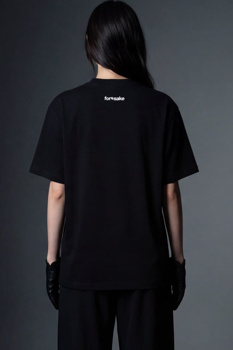 Forfksake Around Girl's Black T-Shirt