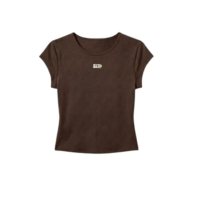 Gymbrat Women Brown Tee