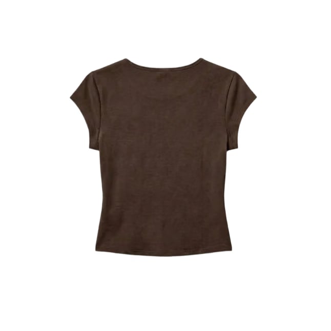 Gymbrat Women Brown Tee