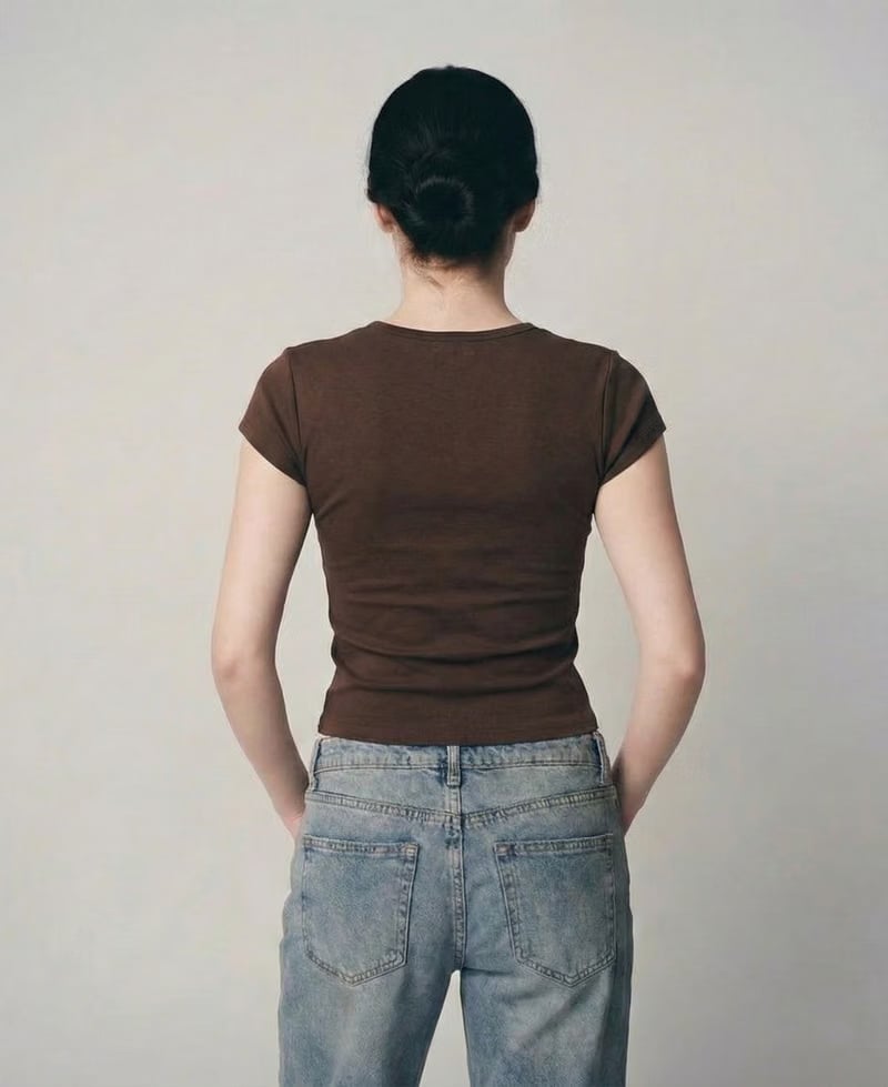 Gymbrat Women Brown Tee