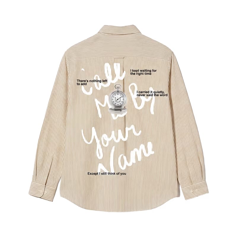 Off Supply Call Me By Your Name Beige Shirt