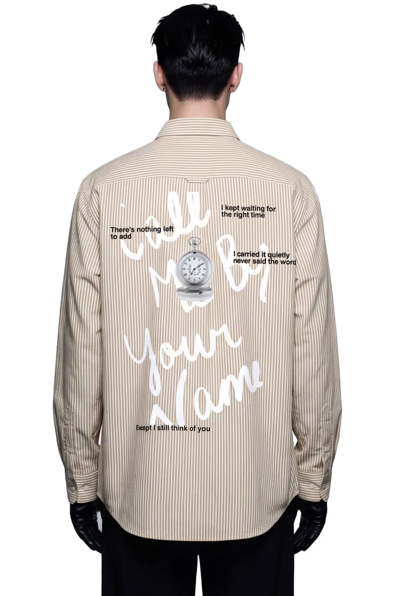 Off Supply Call Me By Your Name Beige Shirt