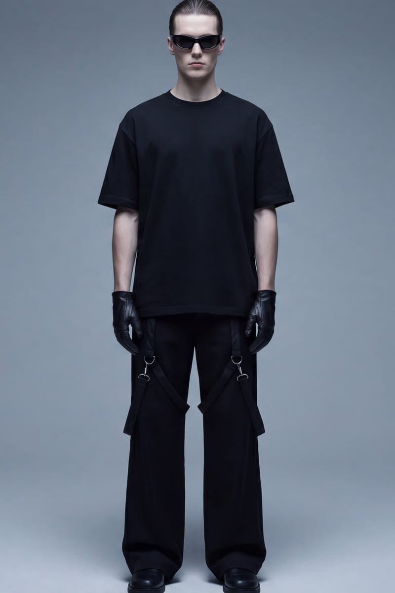 Off Supply Double Belted Wide Pants