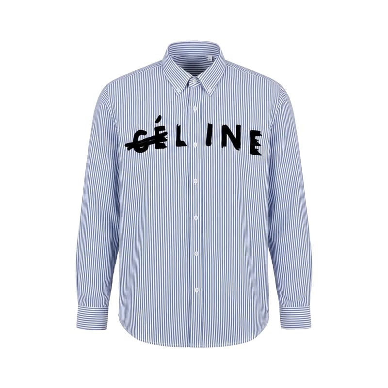 Off Supply Line Up Blue Striped Shirt