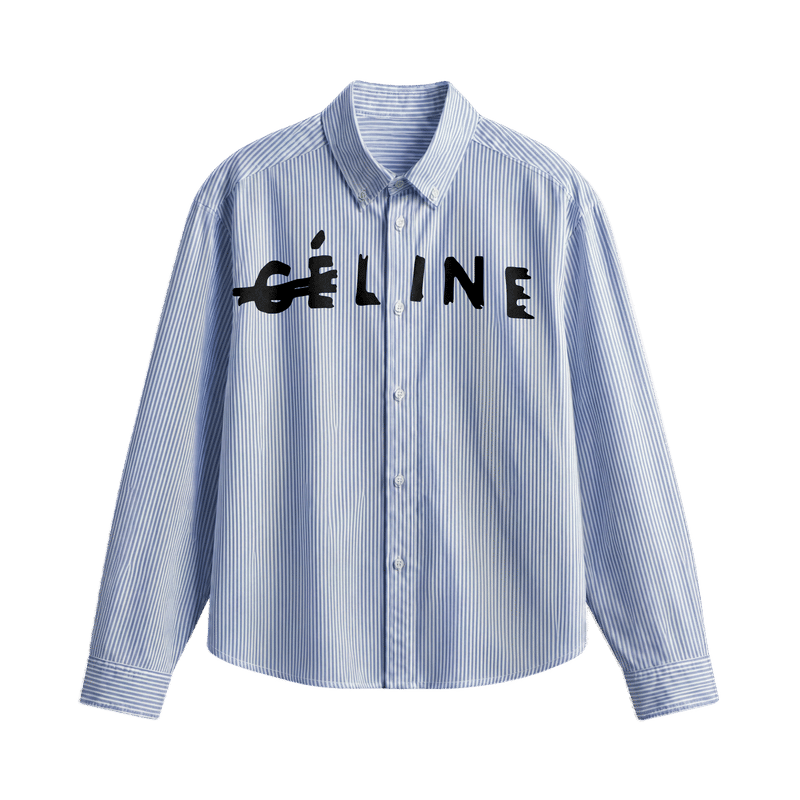 Off Supply Line Up Blue Striped Shirt
