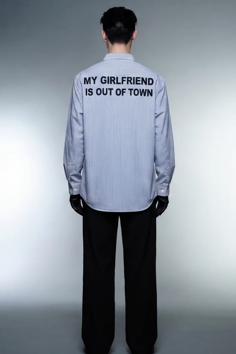 Off Supply My girlfriend is out of town Shirt (Blue)