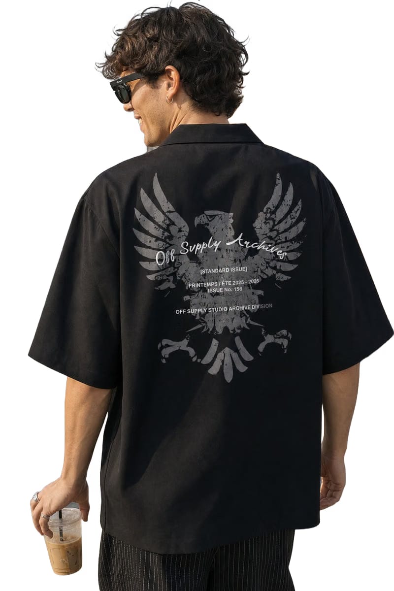 Off Supply Archives 156 Black Bowling Shirt