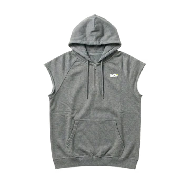 Gymbrat Men Hooded Gray T-Shirt