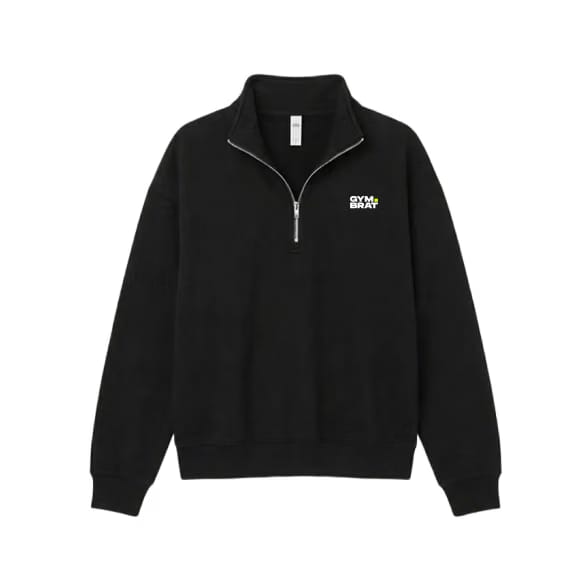 Gymbrat Unisex Zip Black Pullover