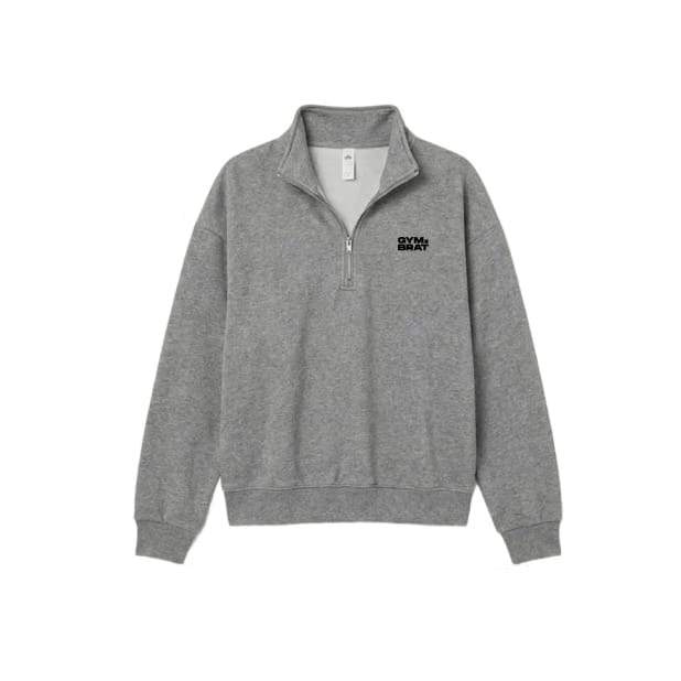 Gymbrat Unisex Zip Gray Pullover