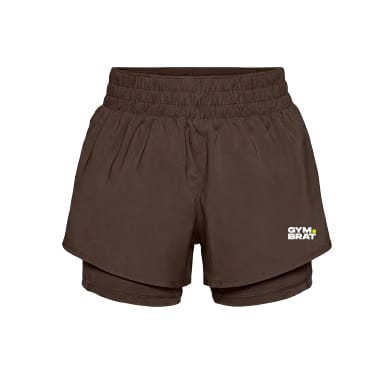 Gymbrat Women Shorts Brown