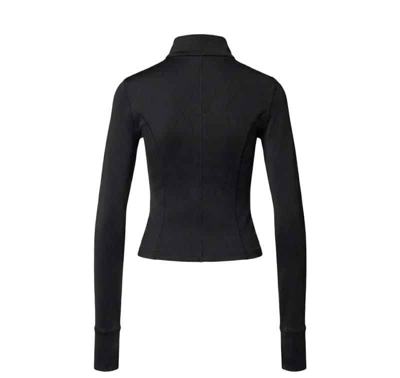 Gymbrat Women Zip Black Pullover