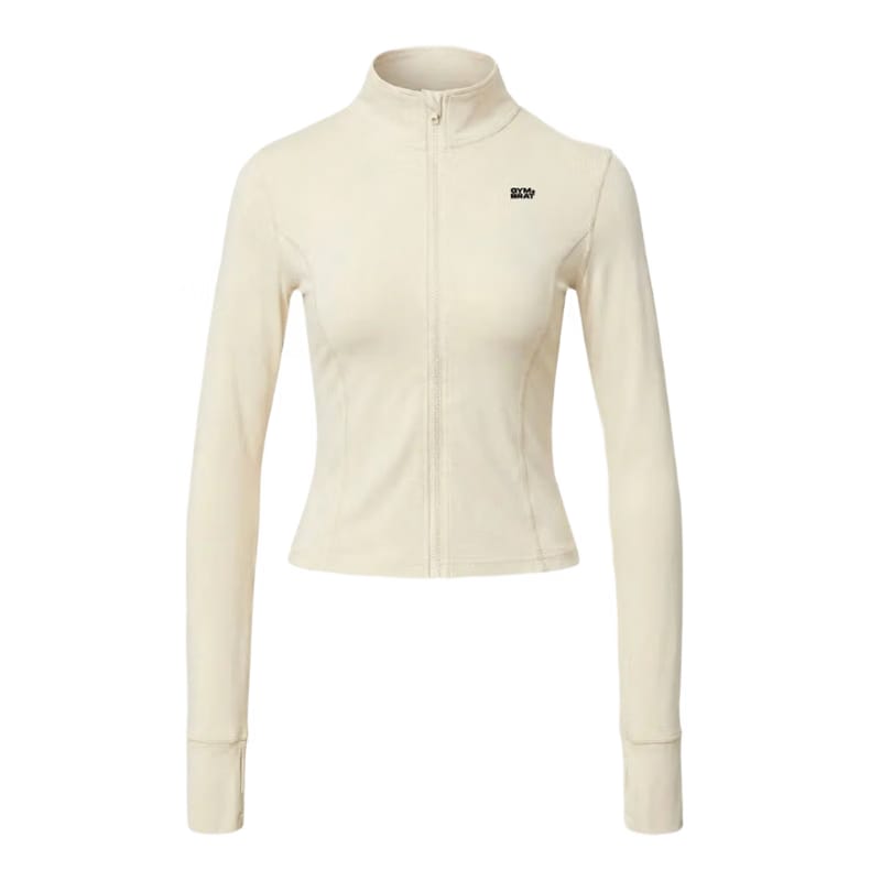 Gymbrat Women Zip Butter Yellow Pullover