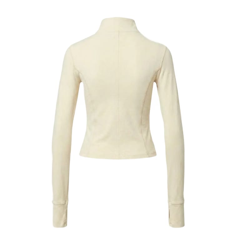 Gymbrat Women Zip Butter Yellow Pullover