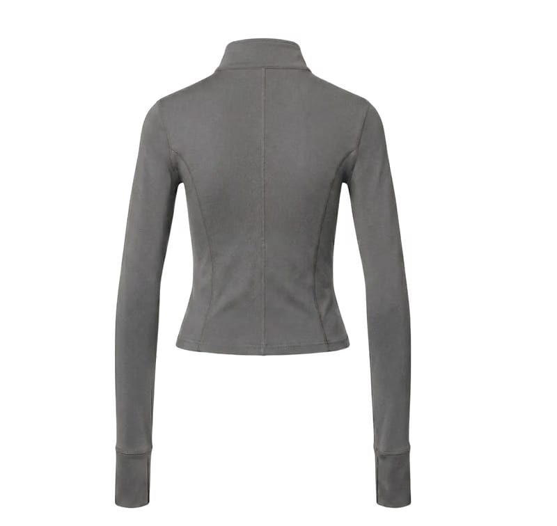 Gymbrat Women Zip Gray Pullover