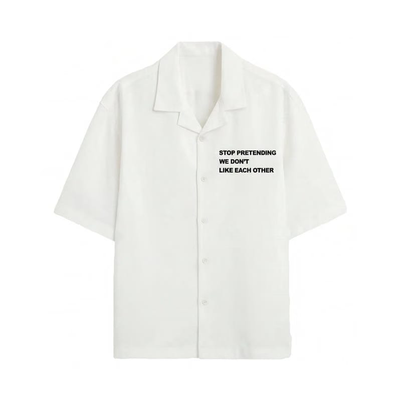 Off Supply Mixed Signals Club Shirt - White