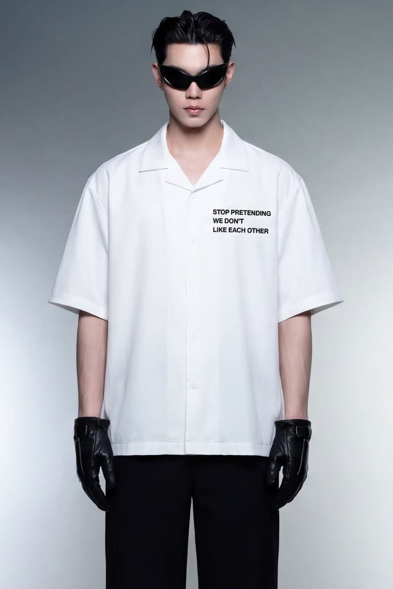 Off Supply Mixed Signals Club Shirt - White