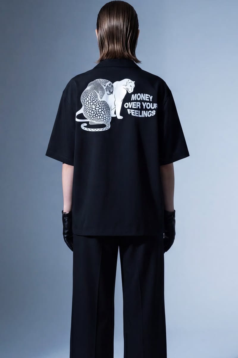 Off Supply Money Over Feelings Bowling Shirt - Black