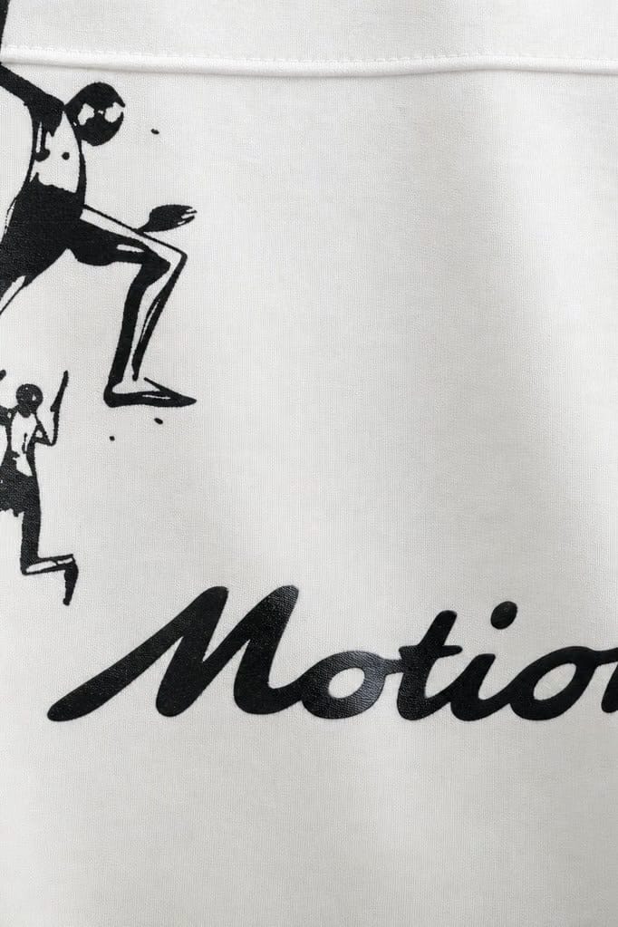 Off Supply Motion Bowling Shirt - White