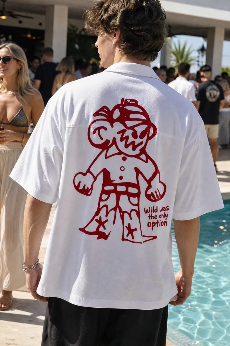 Off Supply Rogue Club White Bowling Shirt