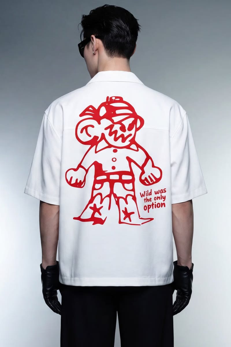 Off Supply Rogue Club White Bowling Shirt