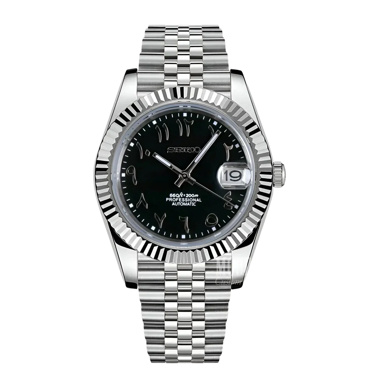 Mod (original Seiko Movement)  Black Arabic