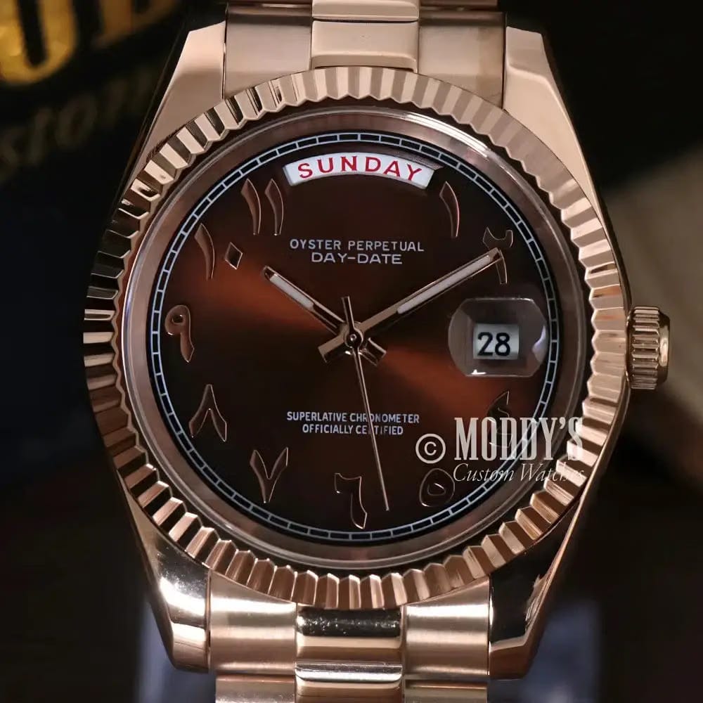 Seikojust Daydate Rose Gold - Chocolate Arabic