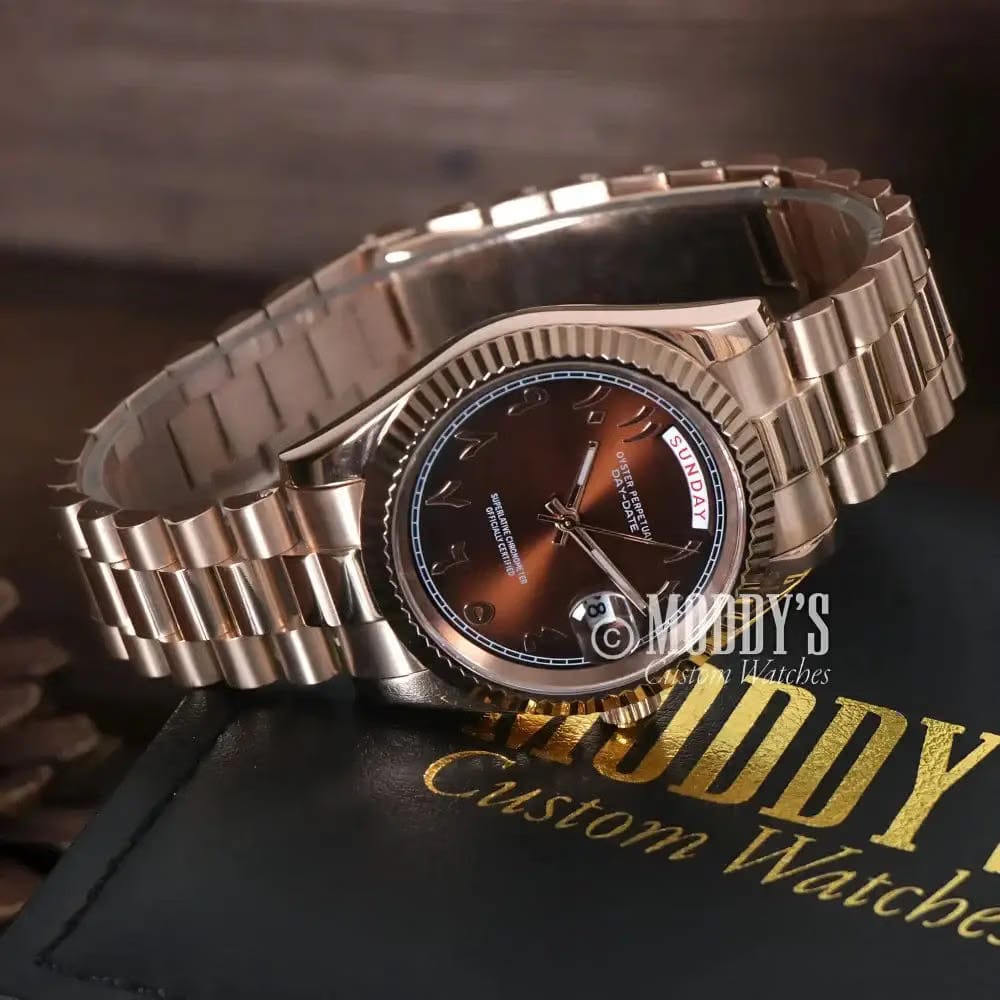 Seikojust Daydate Rose Gold - Chocolate Arabic