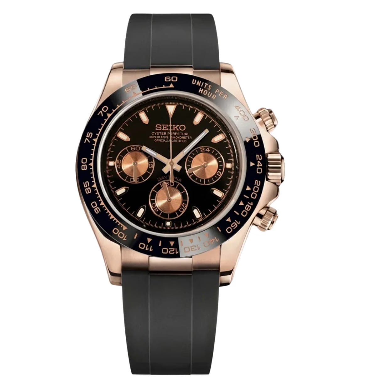 Seiko Mod Arabic Rose Gold