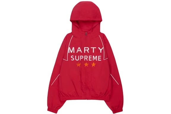 NAHMIAS x Marty Supreme A24 Classic Warm Up Jacket Dark Red