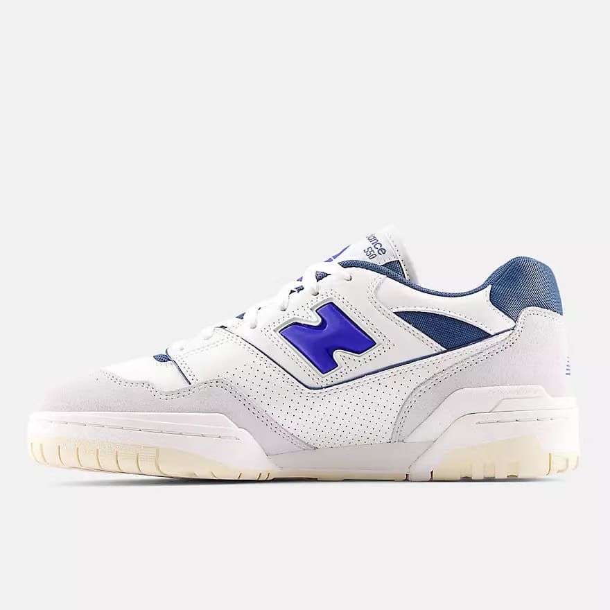 New Balance 550 Sea Salt with Blue Gemstone