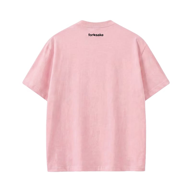 Forfksake Around Girl's Pink T-Shirt