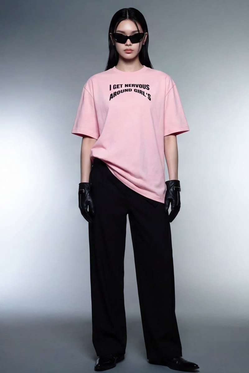 Forfksake Around Girl's Pink T-Shirt