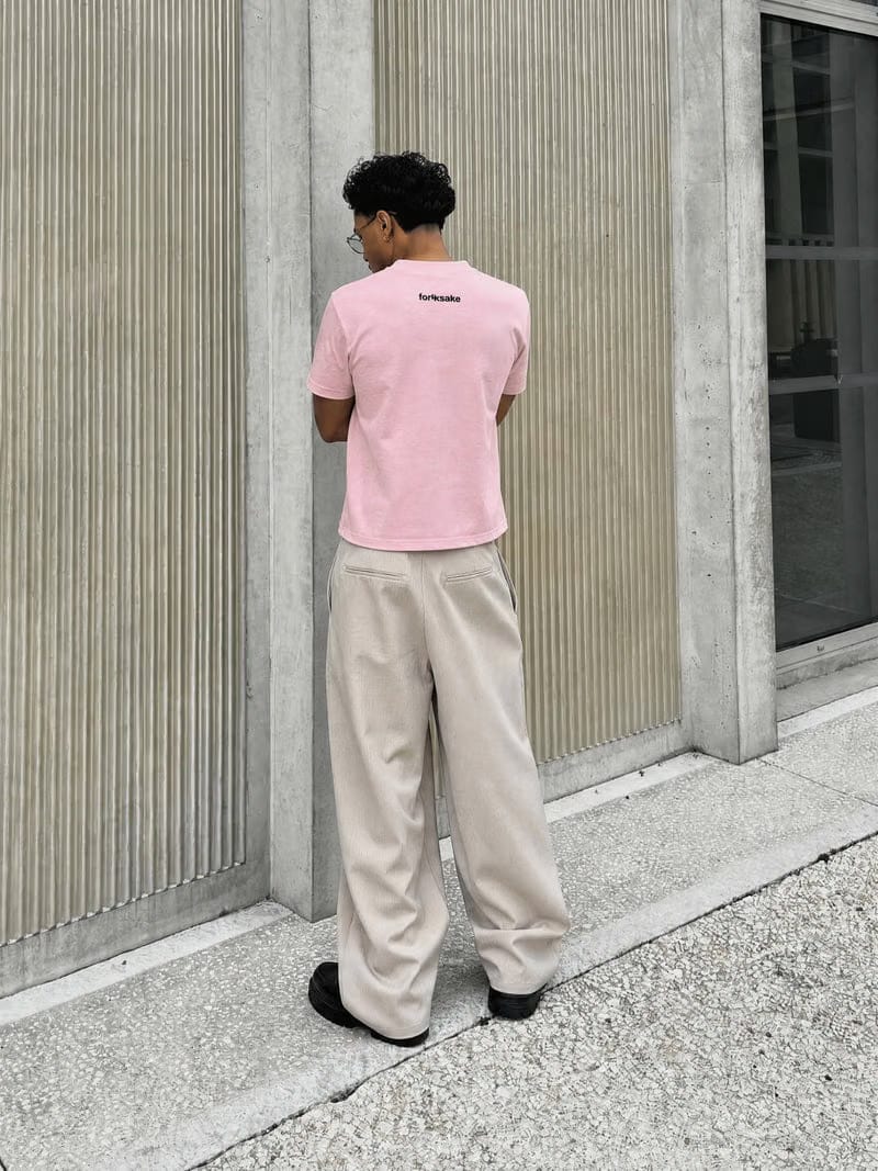 Forfksake Around Girl's Pink T-Shirt