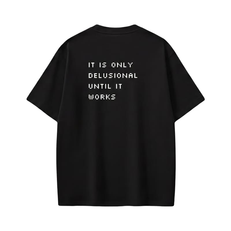 Forfksake Delusional GPT Black T-Shirt