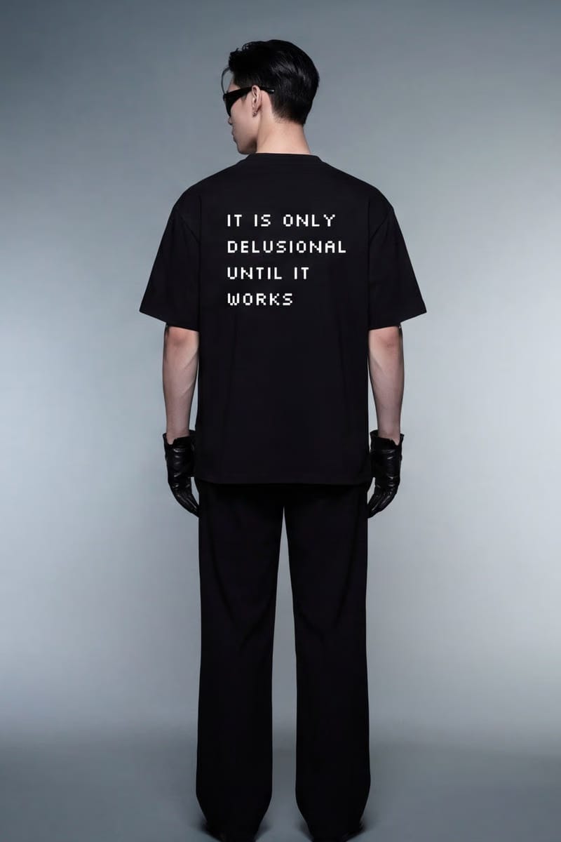Forfksake Delusional GPT Black T-Shirt